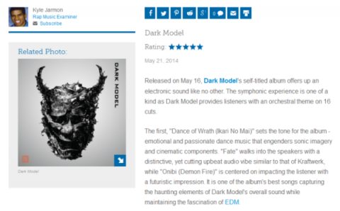 Dark Model album review on Examiner.com